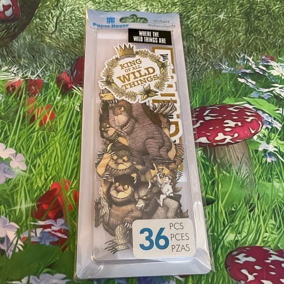 Where the Wild Things Are 36-Piece Scrapbook Die-Cut Foil Accent Stickers, NWT - Picture 4 of 5